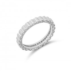 Fehérarany Gyűrű (méret:56) AU 25410