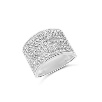 Fehérarany Gyűrű (méret:55) AU 92346