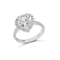 Fehérarany Gyűrű (méret:52) AU 92797