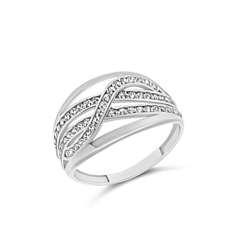 Fehérarany Gyűrű (méret:54) AU 68467