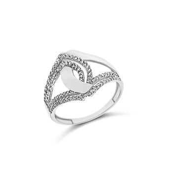 Fehérarany Gyűrű (méret:56) AU 57730