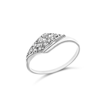 Fehérarany Gyűrű (méret:61) AU 57746