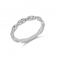 Fehérarany Gyűrű (méret:50) AU 79061