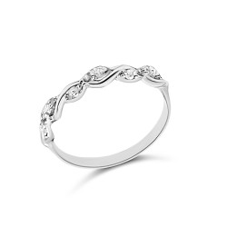 Fehérarany Gyűrű (méret:54) AU 84834