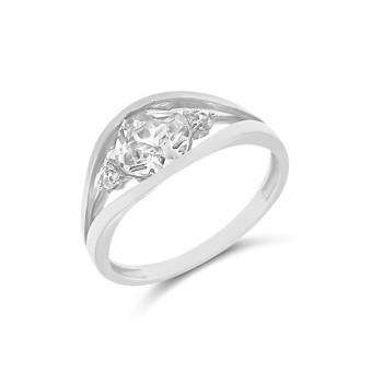 Fehérarany Gyűrű (méret:53) AU 81069