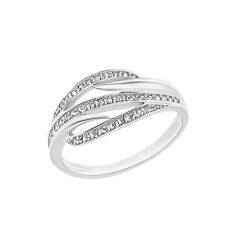 Fehérarany Gyűrű (méret:60) AU 68108