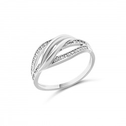 Fehérarany Gyűrű (méret:58) AU 68134