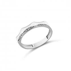 Fehérarany Gyűrű (méret:56) AU 57384