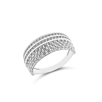 Fehérarany Gyűrű (méret:54) AU 60511