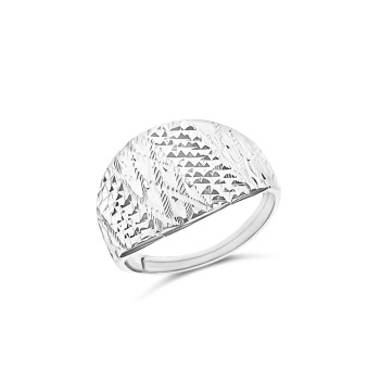 Fehérarany Gyűrű (méret:56) AU 60514