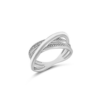 Fehérarany Gyűrű (méret:56) AU 60532