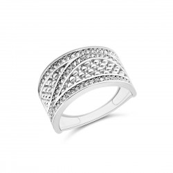 Fehérarany Gyűrű (méret:54) AU 60534