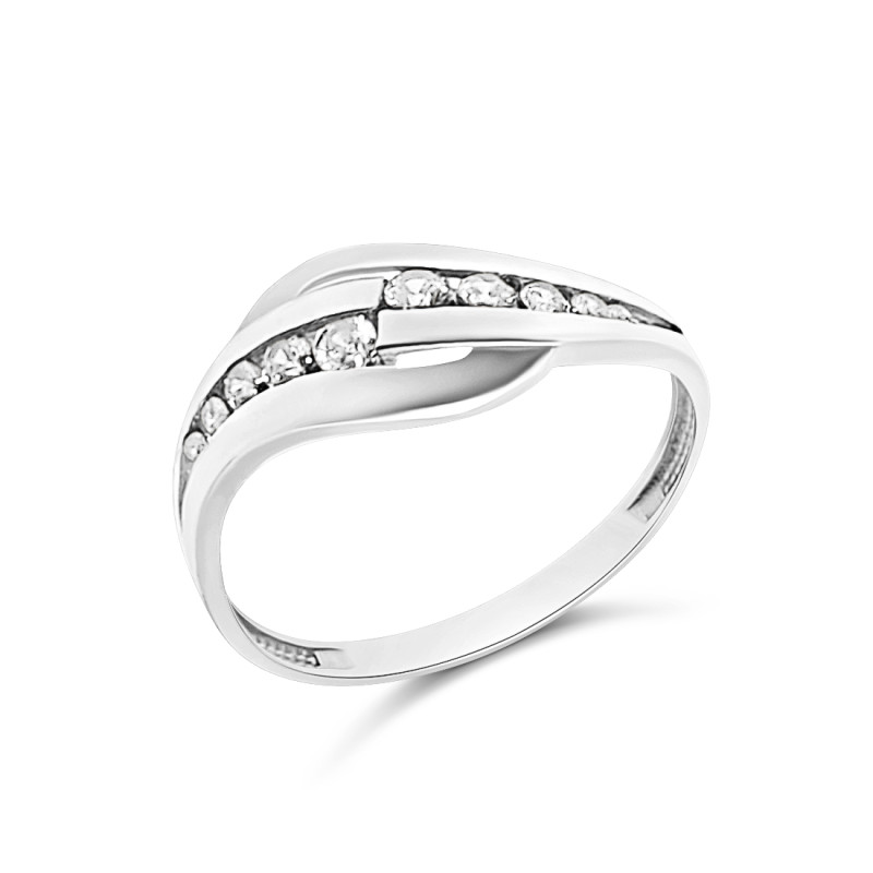 Fehérarany Gyűrű (méret:63) SG 82485