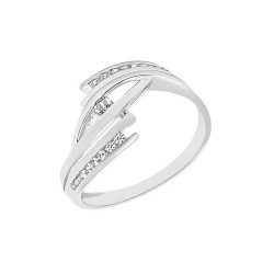 Fehérarany Gyűrű (méret:61) AU 82489