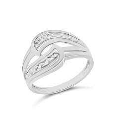 Fehérarany Gyűrű (méret:53) AU 83345