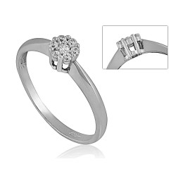 Fehérarany Gyűrű (méret:54) AU 94259