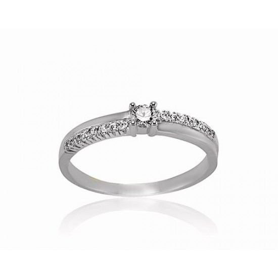 Fehérarany Gyűrű (méret:56) AU 94547