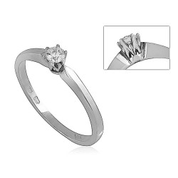 Fehérarany Gyűrű (méret:58) AU 93101