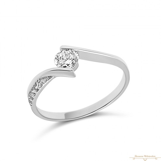 Fehérarany Gyűrű (méret:49) AU 95122