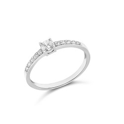 Fehérarany Gyűrű (méret:60) AU 95259