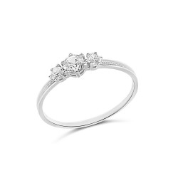 Fehérarany Gyűrű (méret:58) AU 95302