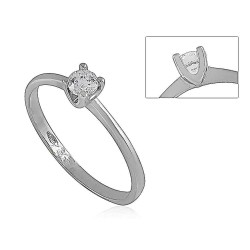 Fehérarany Gyűrű (méret:50) AU 95556