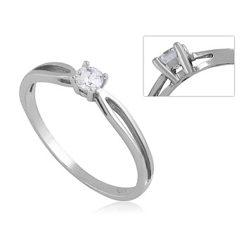 Fehérarany Gyűrű (méret:52) AU 96214