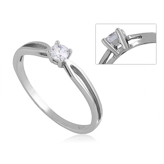 Fehérarany Gyűrű (méret:52) AU 96214