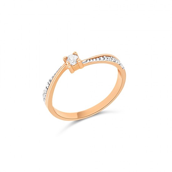 Rozé Arany Gyűrű (méret:57) AU 95027 Rozé Arany Gyűrű (méret:57) AU 95027