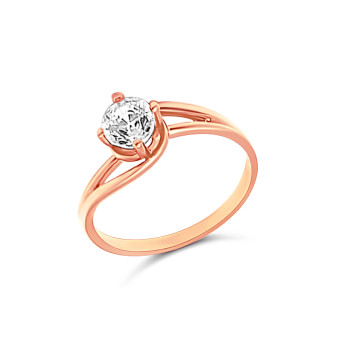 Rozé Arany Gyűrű (méret:62) AU 72731 