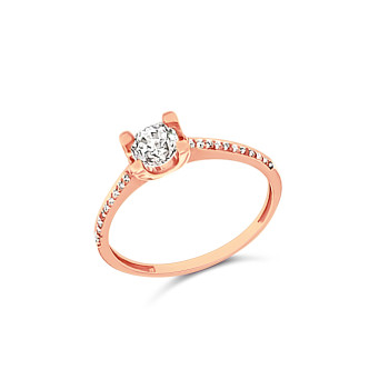 Rozé Arany Gyűrű (méret:60) AU 72736
