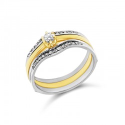 Arany Brill Köves Gyűrű (méret:59) AU 95907 Arany Brill Köves Gyűrű (méret:59) AU 95907