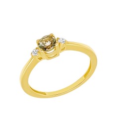 Arany Gyűrű Topáz Kővel (méret:54) AU 81496