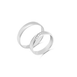 Fehérarany Karikagyűrű ROSA4MMK Fehérarany Karikagyűrű ROSA4MMK