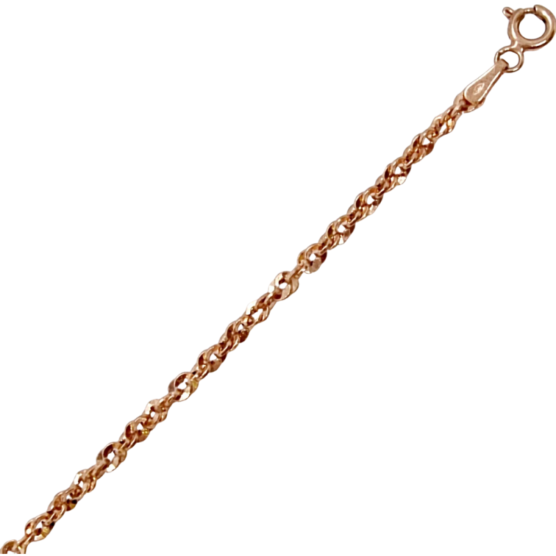 Rozé Arany Karlánc (méret:19) AU 91767