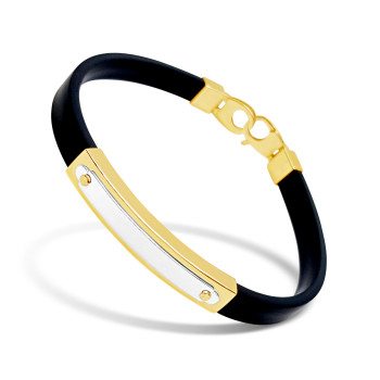 Arany Kaucsuk (méret:22) Karkötő AU 90412