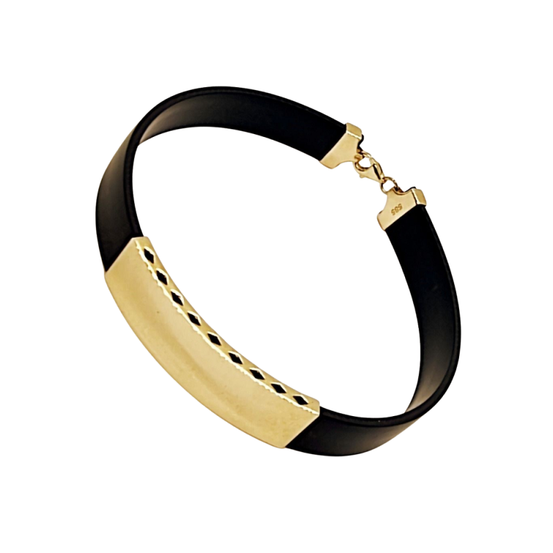 Arany Kaucsuk (méret:21) Karkötő AU 91323