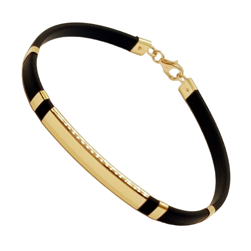 Arany Kaucsuk (méret:19) Karkötő AU 91856