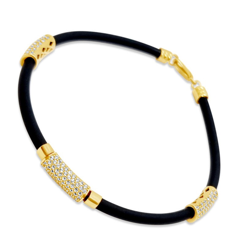 Arany Kaucsuk (méret:21) Karkötő AU 92062