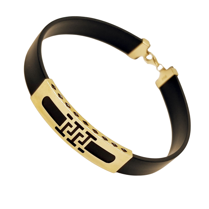 Arany Kaucsuk (méret:21) Karkötő AU 93165