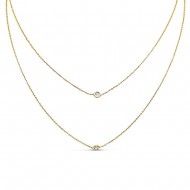 Arany Dupla Lánc (méret:42,45) AU 94501