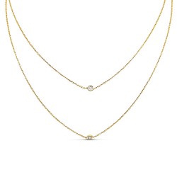 Arany Dupla Lánc (méret:42,45) AU 94501