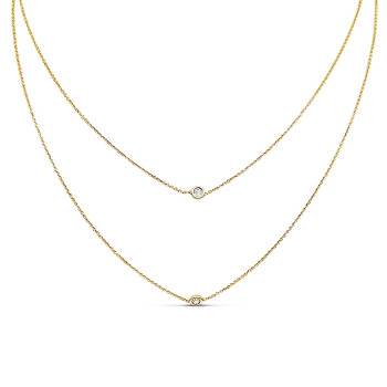 Arany Dupla Lánc (méret:42,45) AU 94501