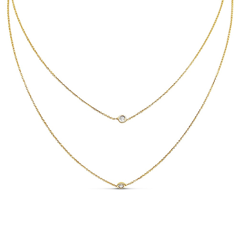 Arany Dupla Lánc (méret:42,45) AU 94501