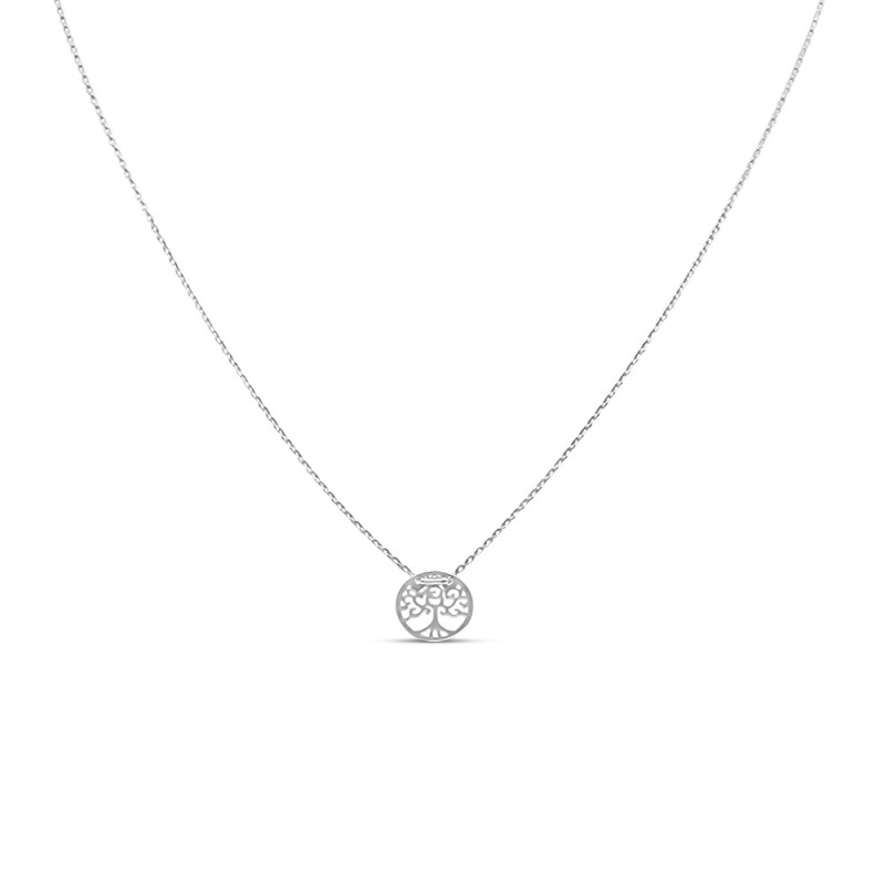 Fehérarany Lánc Medállal (méret:42,45) AU 95525