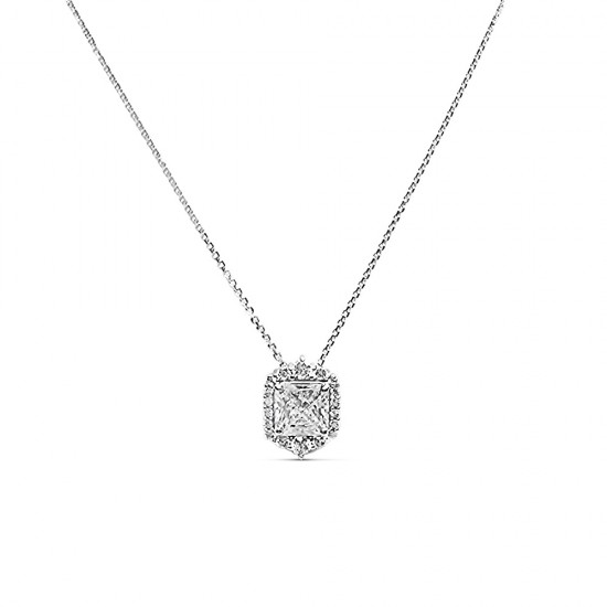 Fehérarany Lánc Medállal (méret:42,45) AU 95512