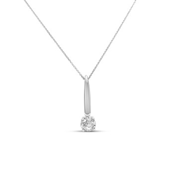 Fehérarany Lánc Medállal (méret:42,45) AU 93989