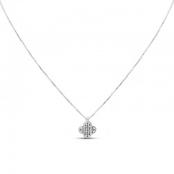 Fehérarany Lánc Medállal  (méret:42-45) AU 95819