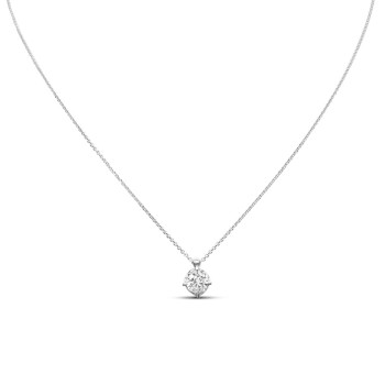 Fehérarany Lánc Medállal (méret:42,45) AU 96190