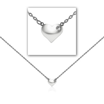 Fehérarany Lánc Medállal (méret:42-44) AU 95828